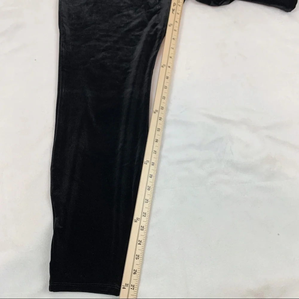 J Crew Stretch‎ Velvet Leggings high rise black